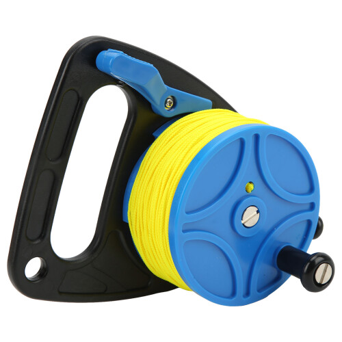 Bobina subacquea da 83 m blu in PC+Nylon, multifunzione