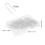 Spilli a forcella a forma di U, 200 pezzi, 17 mm, argento, per cucire 7