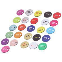 26 pezzi di etichette numerate per alveare in ABS, 3,5 cm, 26 colori.