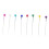600 pezzi di spilli da cucito da 38 mm multicolori resistenti 4