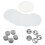 Pellicola per badge 100 pezzi PVC trasparente 25 mm protezione 1