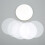 Pellicola per badge 100 pezzi PVC trasparente 25 mm protezione 6