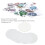 Pellicola per badge 100 pezzi PVC trasparente 25 mm protezione 12