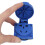 Conector industrial oculto de 5 pines azul y blanco 1