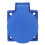 Conector industrial oculto de 5 pines azul y blanco 12