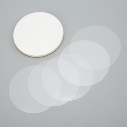 100 pezzi di film PVC per badge da 32 mm protettore trasparente 2