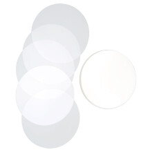 Pellicola protettiva per badge, PVC trasparente da 75 mm, copertura con motivo, 100 pezzi, ampia applicazione.