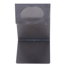 Pequeño soporte negro para café de goteo, 18 cm de alto x 7,5 cm de diámetro