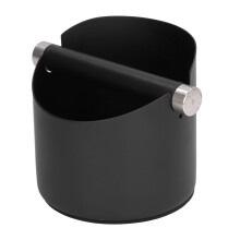 FC-05-2 Contenedor grande para posos de café de acero inoxidable negro