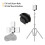 Luce LED RGB mini nera 2000 mAh 8x7x2,5 cm 7