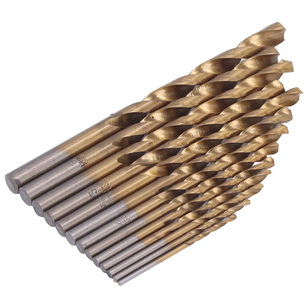 13Pcs Twist Drill Bits Fast Change Hss For Wood Metal Cutting 1.5Â6.5Mm Shank With Casegold 6941321729659
