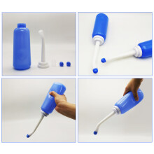 Portable Travel Bidet with 2 Nozzle Spray 500ml Travel Bidet Handheld Personal Bidet Empty Bottle for Childbirth Cleaner Postpartum Care Ca
