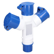 HR-1013 16A Azul IP44 220-250V Toma de 3 pines