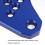 2 pezzi blu alluminio CNC supporto posteriore per cambio MT25 5