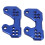 2 pezzi blu alluminio CNC supporto posteriore per cambio MT25 15