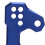 2 pezzi blu alluminio CNC supporto posteriore per cambio MT25 9
