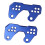2 pezzi blu alluminio CNC supporto posteriore per cambio MT25 16