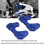 2 pezzi blu alluminio CNC supporto posteriore per cambio MT25 13