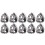 10 pezzi di cuscinetto a sfere di spinta 51200-51204 10x26x11mm 15