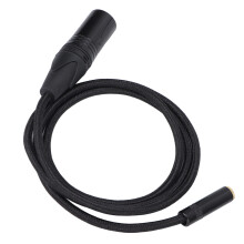 Cavo audio XLR maschio a femmina da 3,5 mm, lungo 1 m, per microfoni e amplificatori.