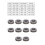 Kit di 10 cuscinetti a sfere di spinta 51100-51105, 9-11 mm 10