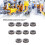 Kit di 10 cuscinetti a sfere di spinta 51100-51105, 9-11 mm 5