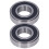 2 pezzi cuscinetto sigillato in gomma 6308 40x90x23 mm acciaio 14