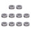 10 pezzi cuscinetti a sfere assiali 51100 10x24x9mm Metallo 16