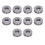 10 pezzi cuscinetti a sfere assiali 51100 10x24x9mm Metallo 2