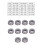 10 pezzi cuscinetti a sfere assiali 51101 12x26x9mm metallo 5