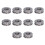 10 pezzi cuscinetti a sfere assiali 51101 12x26x9mm metallo 1