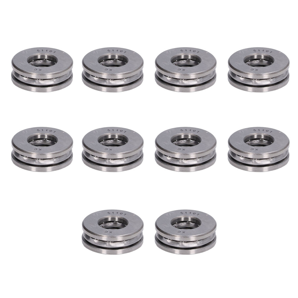10Pcs Plane Thrust Ball Bearings High Accuracy Detachable Miniature Axial Metal Bearing Kit51101 5061321734215