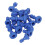 Pièces d'échecs en plastique PS, roi de 49 mm, bleu, ensemble mini 11