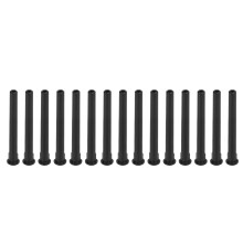 15 Stück Tennisracket-Drahschutzrohr, 3,6x35mm Nylon Schwarz