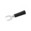 J.20020 10 piezas Fork Spade 4 mm 8 mm Tipo U Negro 11