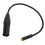 Cable XLR macho a hembra de 3,5 mm 0,3 m nylon negro 10