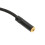 Cable XLR macho a hembra de 3,5 mm 0,3 m nylon negro 8