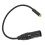 Cable XLR macho a hembra de 3,5 mm 0,3 m nylon negro 12