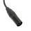 Cable XLR macho a hembra de 3,5 mm 0,3 m nylon negro 3
