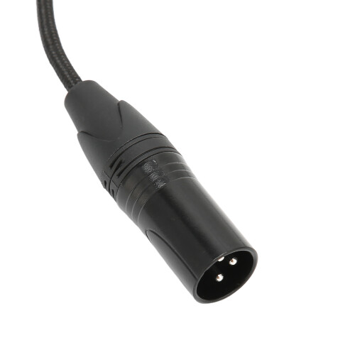 Cable XLR macho a hembra de 3,5 mm 0,3 m nylon negro 2