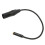 Cable XLR macho a hembra de 3,5 mm 0,3 m nylon negro 11