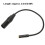 Cable XLR macho a hembra de 3,5 mm 0,3 m nylon negro 6