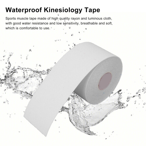 Rollo de cinta kinesiológica 5 cm x 5 m, rayón blanco 2