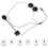 Motorradhelm Bluetooth-Headset 5.0 500mAh Wasserdicht 9