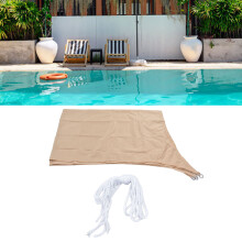 Sun Shade 2x3m Quadrangle Beige Wear Resistant Durable Polyester Waterproof Widely Used Portable Lightweight Shade Sail
