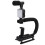 Handheld Video Camera Stabilizer with LED Light Microphone Portable U Shape Camera Stabilizer 14