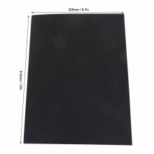 Carpeta de bolsillo negra con bisel en forma de L, 220 x 310 mm