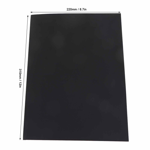 Carpeta de bolsillo negra con bisel en forma de L, 220 x 310 mm