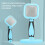 Pettine a spilli per gatto - Indolore 15,6 x 6 cm - Blu 4