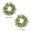 Corona de flores artificiales 50 cm / 19,7 pulgadas Verde 14